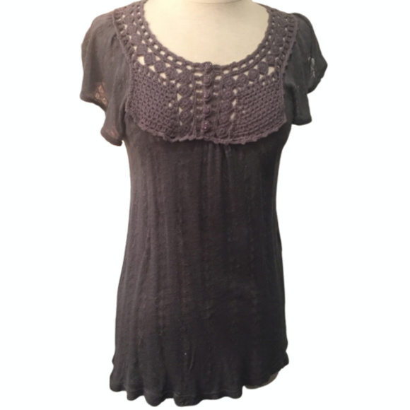 Blue Knit Robin K Top, Size: L - Picture 1 of 8